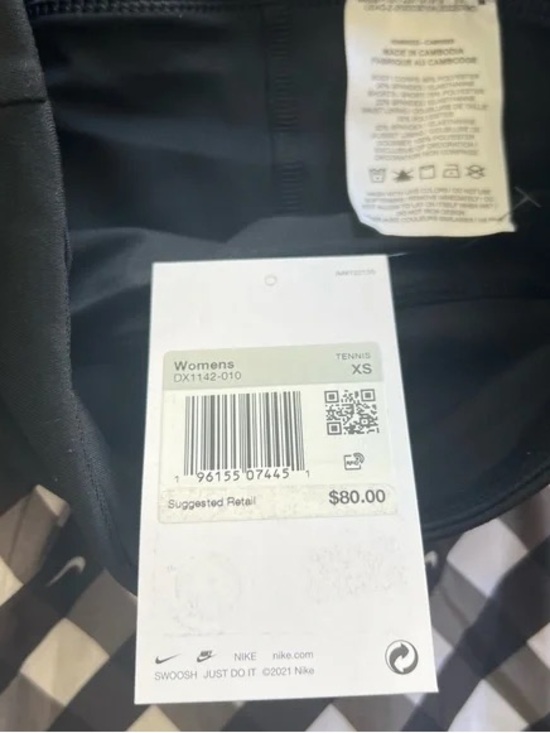 adidas Black and White Gingham Skater Shorts - Picture 5 of 5